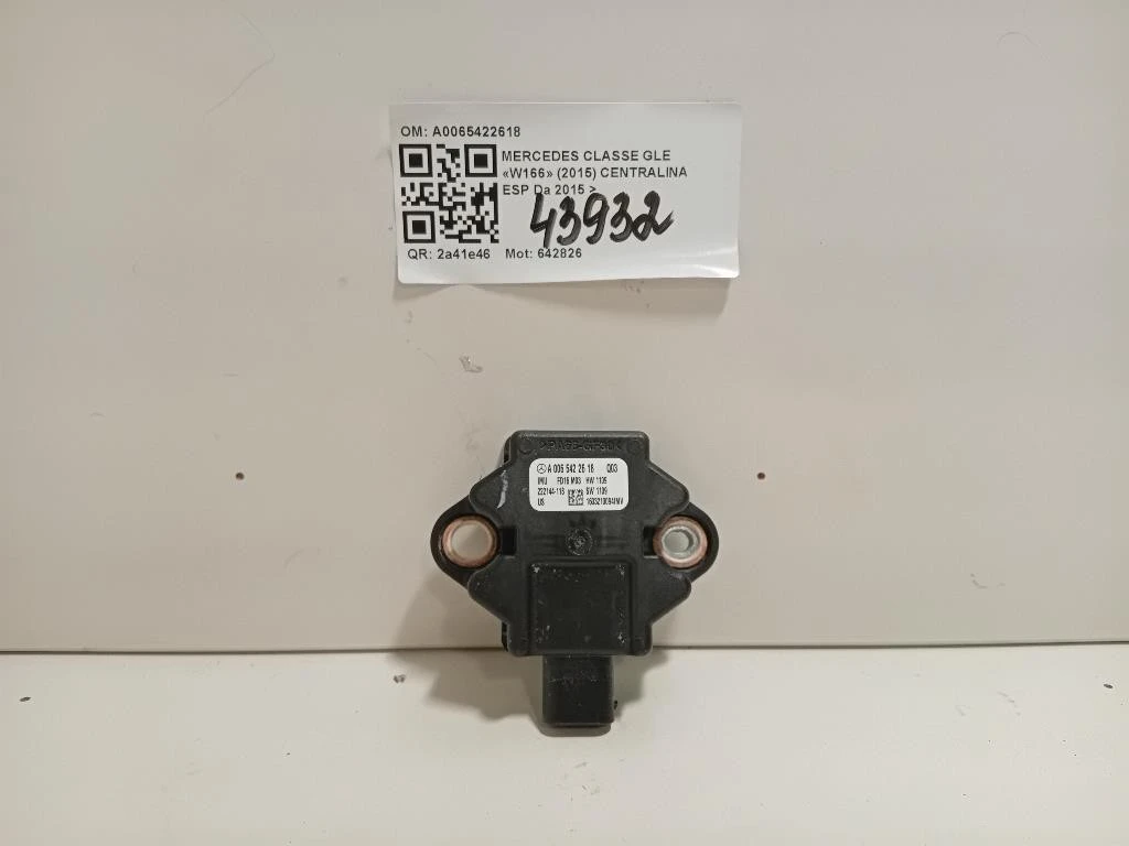 Centralina ESP A0065422618 Mercedes Classe GLE W166 2015