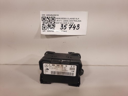 Centralina ESP A0045429218 Mercedes Classe SLK R171 2008