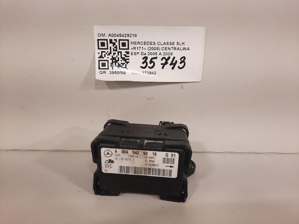 Centralina ESP A0045429218 Mercedes Classe SLK R171 2008