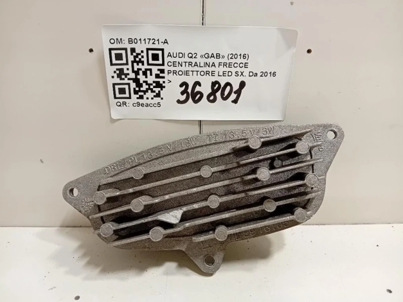 Centralina Frecce Proiettore LED SX B011721-A INDICATORE FRECCIA SINISTRA LED Audi Q2 GAB 2016