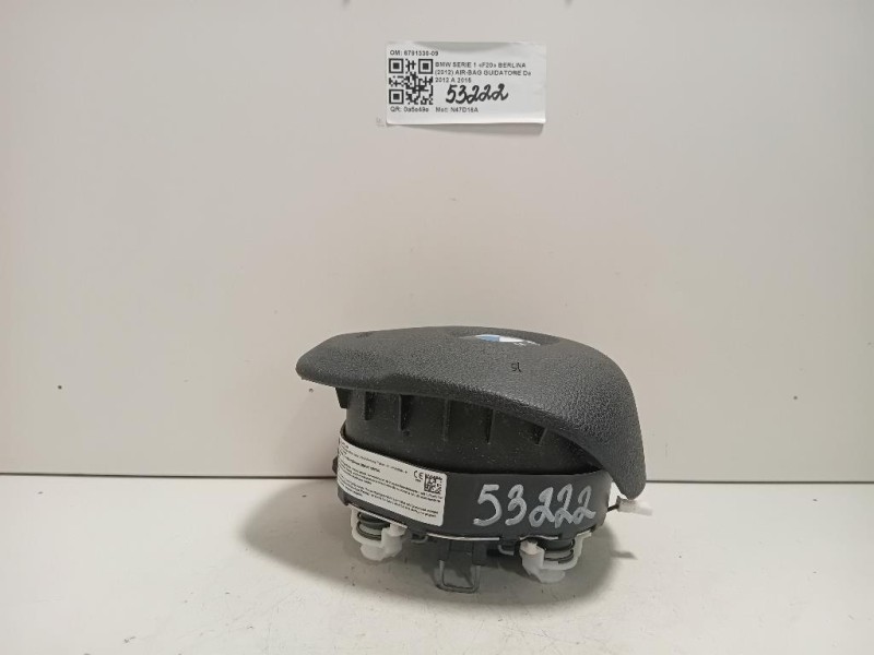 Air-bag Guidatore 6791330-09 Bmw Serie 1 F20 Berlina 2012