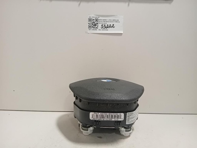 Air-bag Guidatore 6791330-09 Bmw Serie 1 F20 Berlina 2012