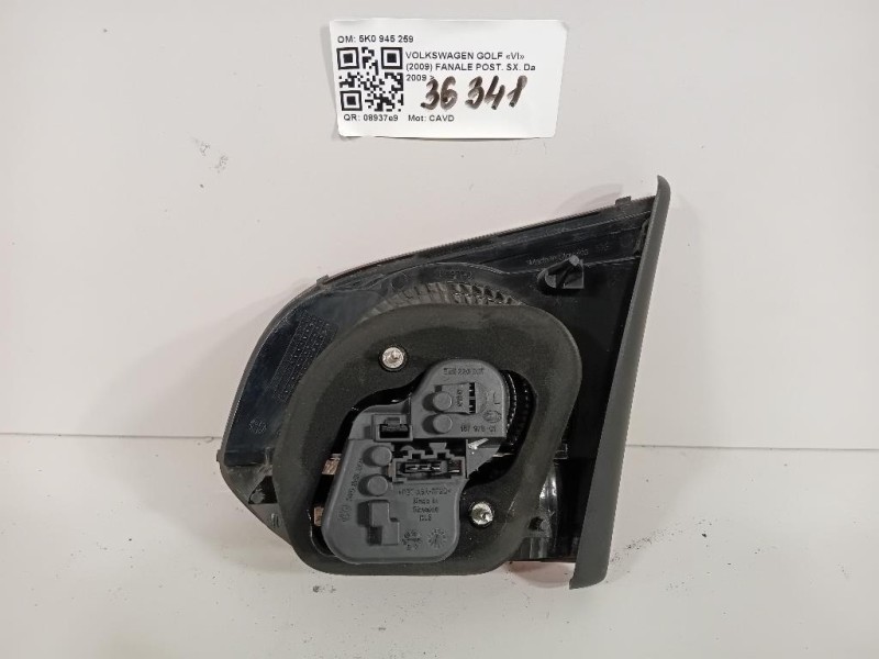 Fanale POST SX 5K0945259 Volkswagen GOLF VI 2009