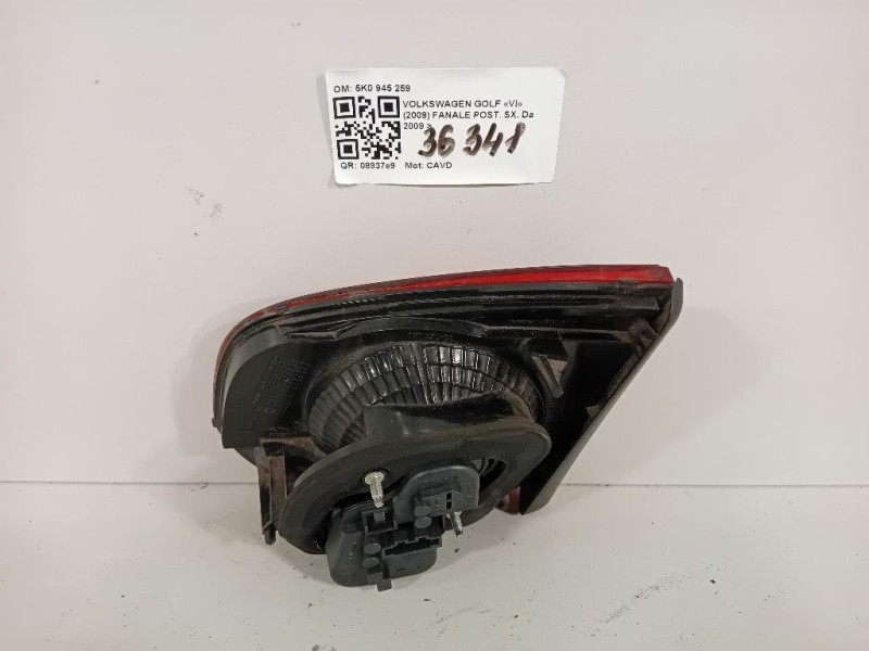 Fanale POST SX 5K0945259 Volkswagen GOLF VI 2009