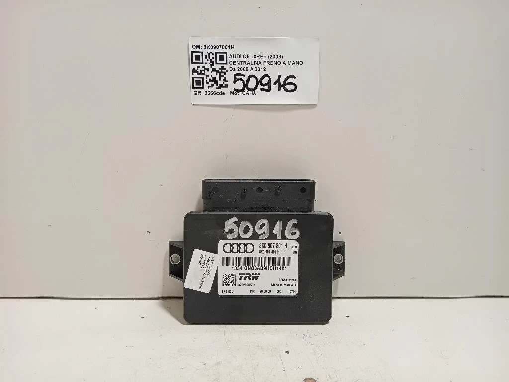Centralina Freno A MANO 8K0907801H Audi Q5 8RB 2009