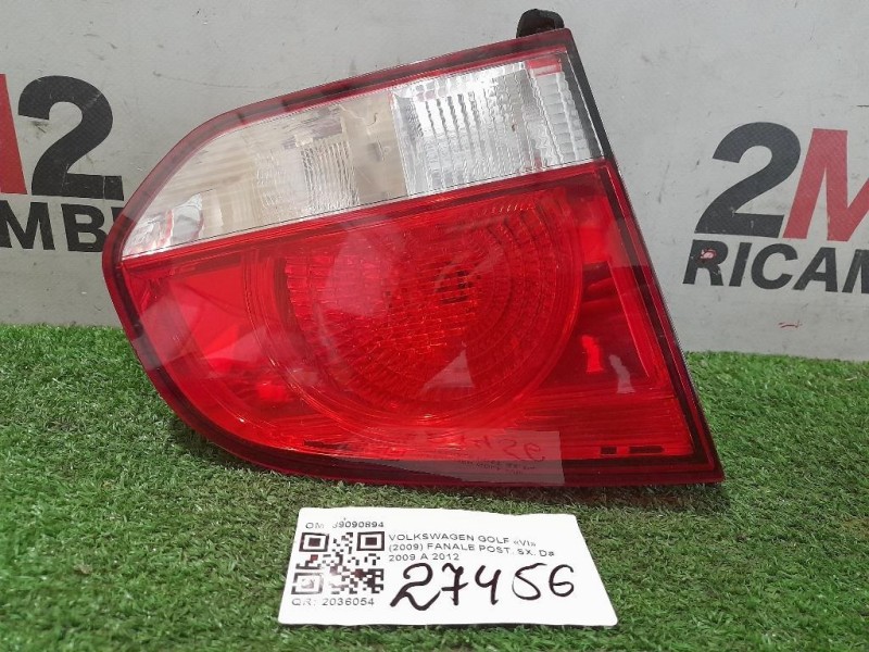 Fanale POST SX 89090894 Volkswagen GOLF VI 2009