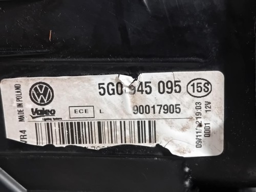 Fanale POST SX 5G0945095 Volkswagen GOLF VII 2013