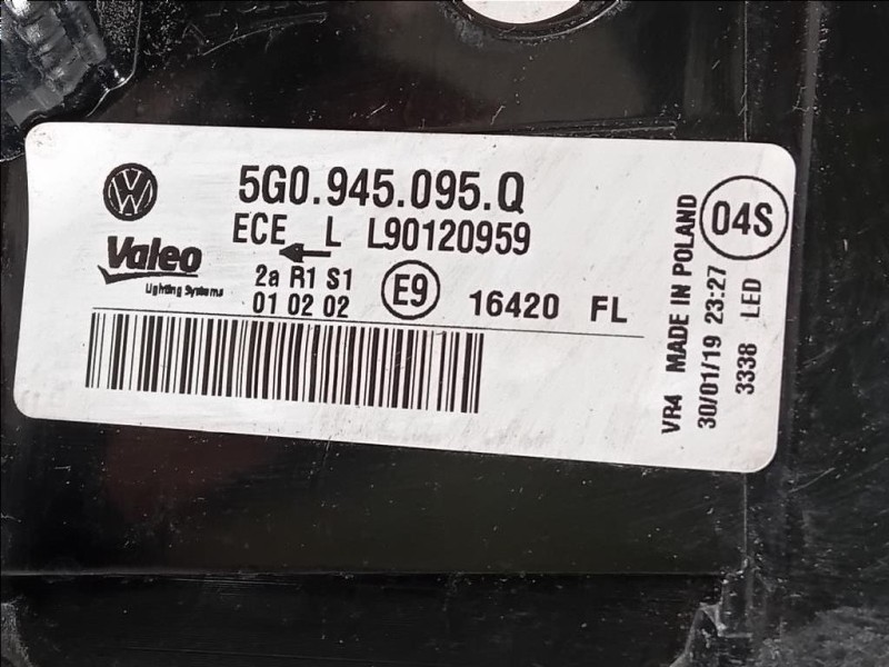 Fanale POST SX 5G0945095Q Volkswagen GOLF VII 2013