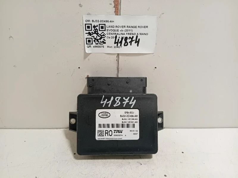 Centralina Freno A MANO BJ32-2C496-AH Land Rover Range Rover Evoque I 2011