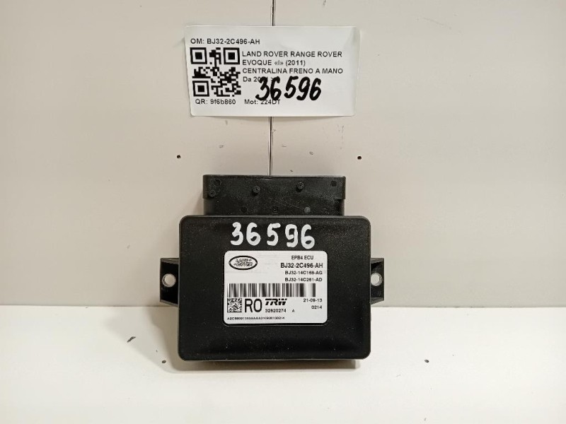 Centralina Freno A MANO BJ32-2C496-AH Land Rover Range Rover Evoque I 2011