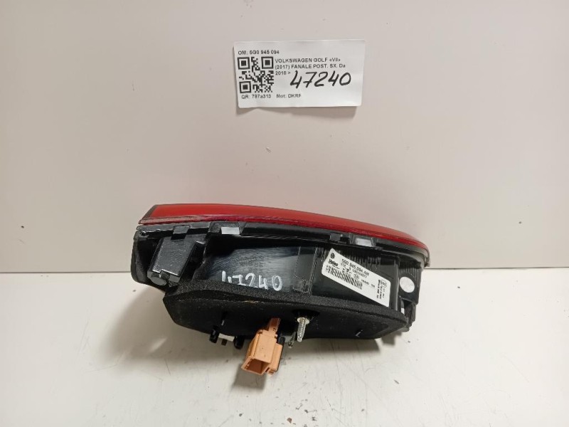 Fanale POST SX 5G0 945 094 AH Volkswagen GOLF VII 2017
