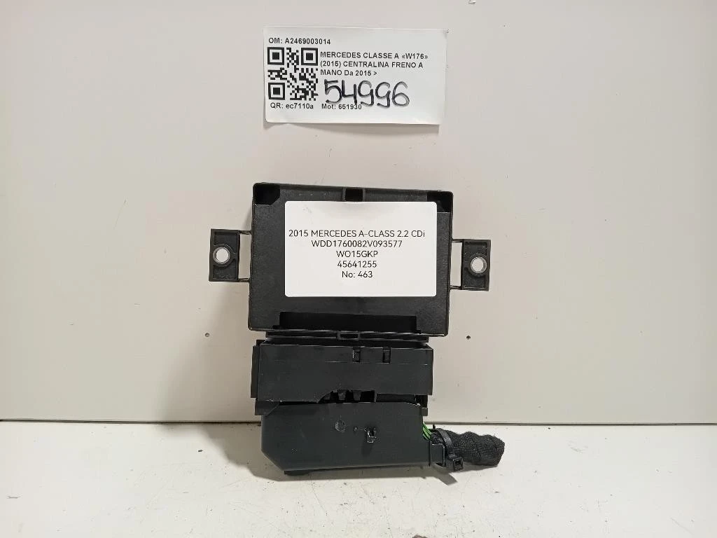 Centralina Freno A MANO A2469003014 Mercedes Classe A W176 2015