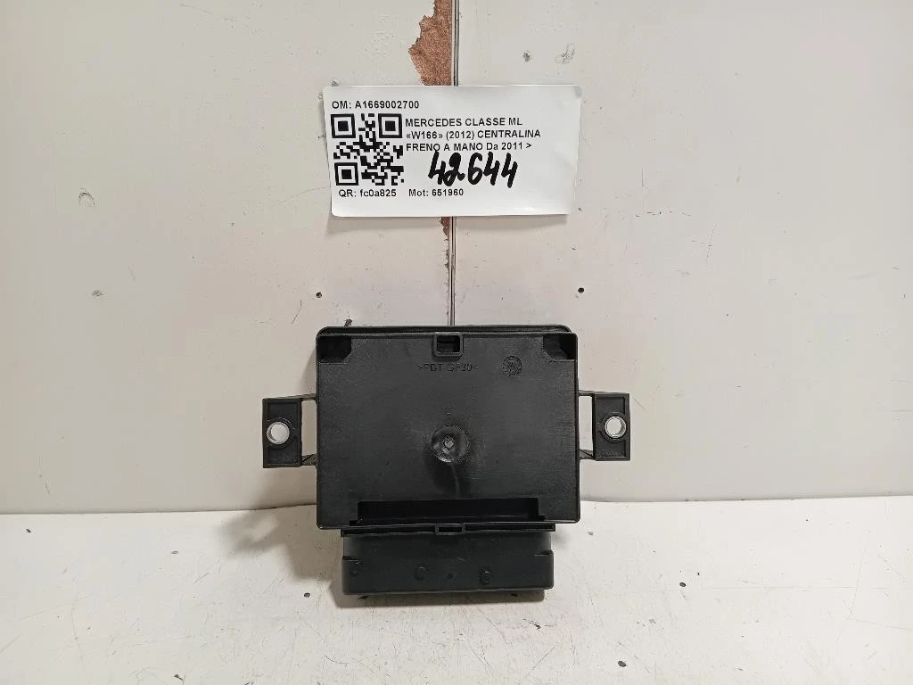 Centralina Freno A MANO A1669002700 Mercedes Classe ML W166 2012