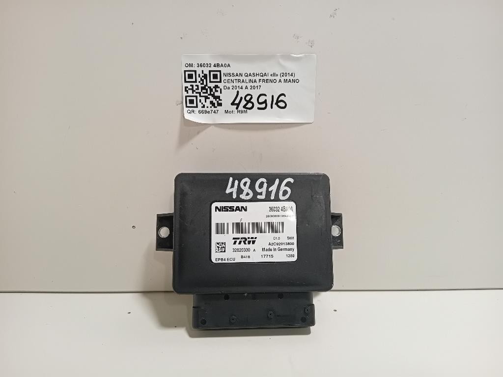 Centralina Freno A MANO 36032 4BA0A Nissan Qashqai II 2014