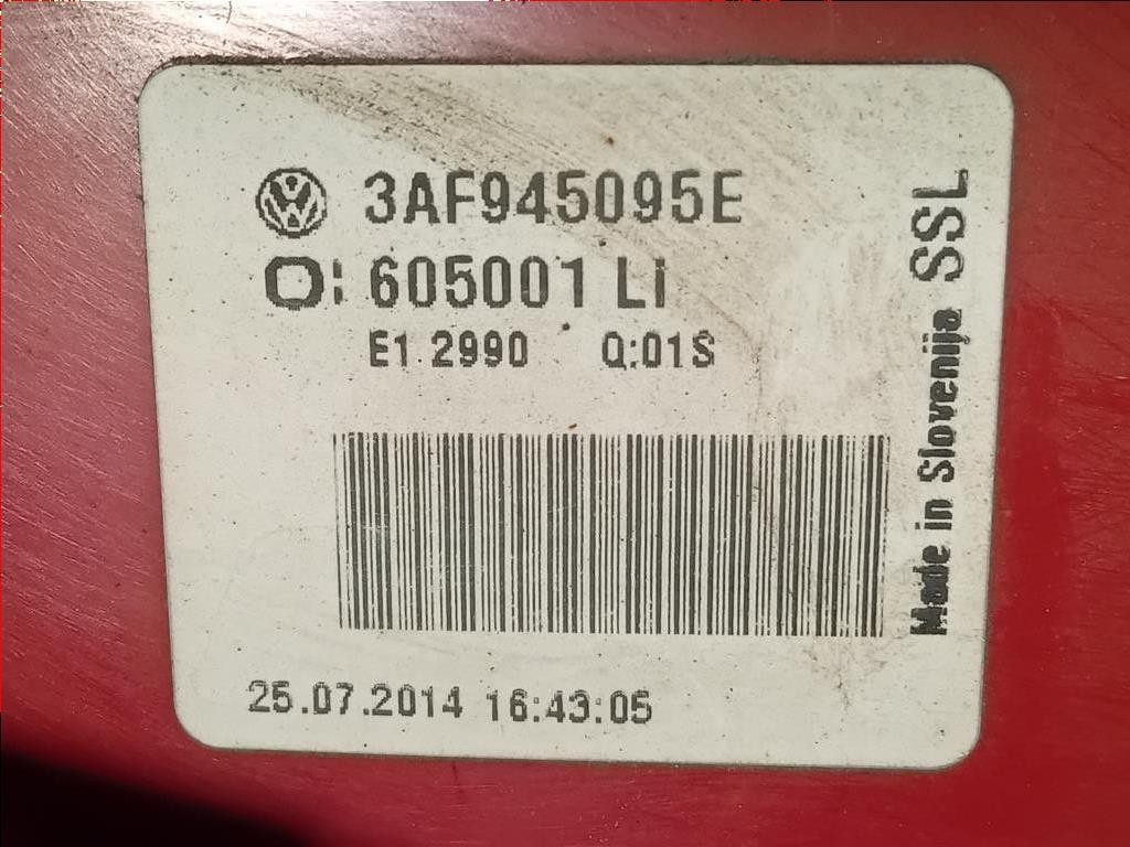 Fanale POST SX 3AF945095E Volkswagen Passat VI Variant 2011