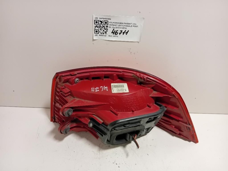 Fanale POST SX 3AF945095E Volkswagen Passat VI Variant 2011