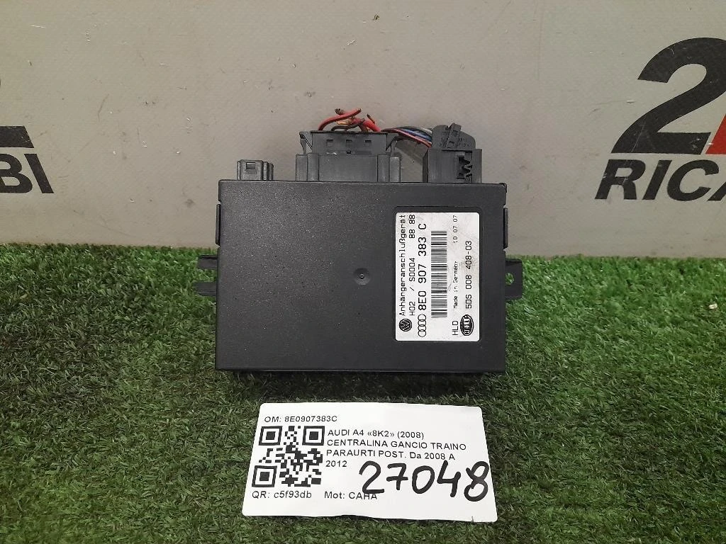 Centralina Gancio Traino Paraurti POST 8E0907383C Audi A4 8K2 2008