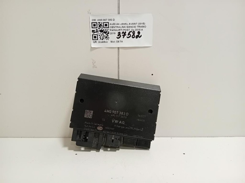 Centralina Gancio Traino Paraurti POST 4W0 907 383 D Audi A4 8W5 Avant 2015