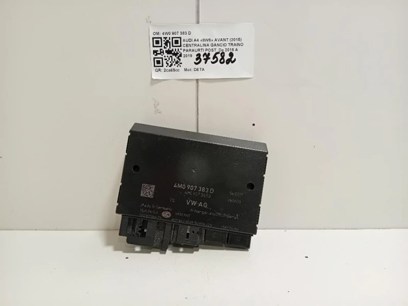 Centralina Gancio Traino Paraurti POST 4W0 907 383 D Audi A4 8W5 Avant 2015