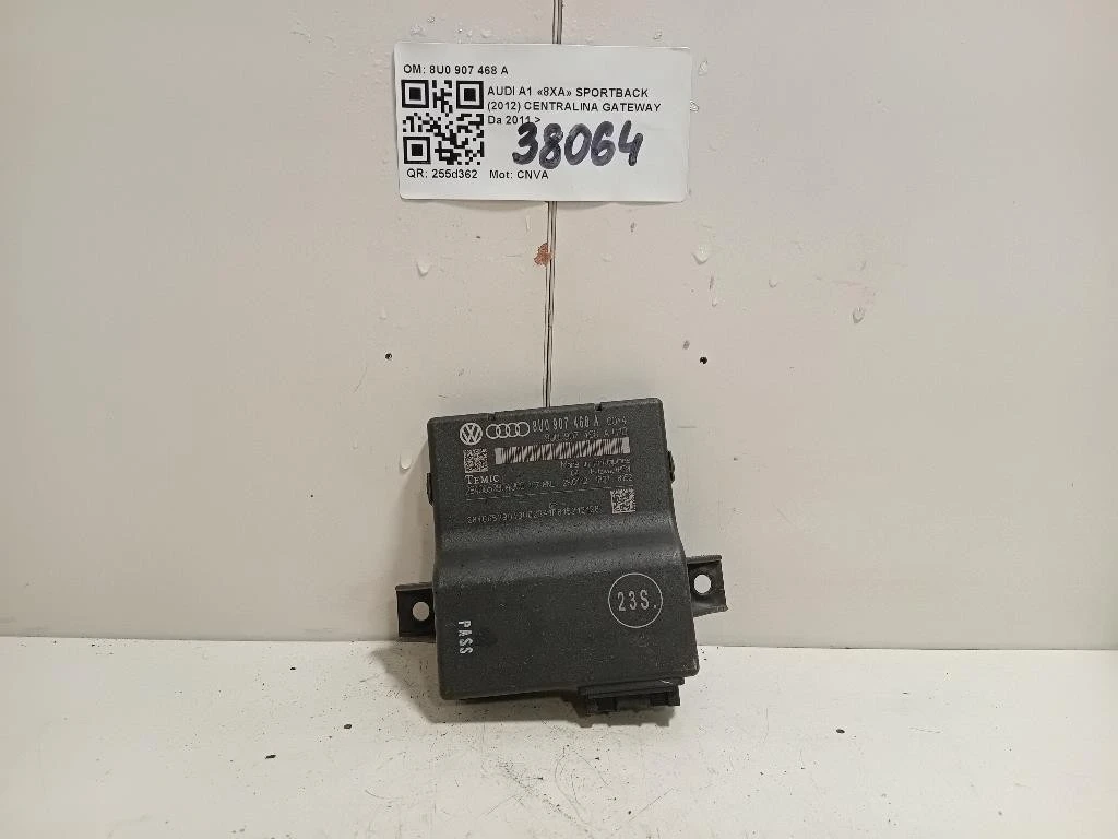 Centralina Gateway 8U0 907 468 A Audi A1 8XA Sportback 2012
