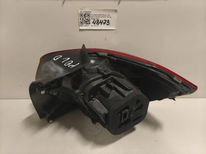 Fanale POST SX 2GS945095 Volkswagen POLO VII 2017