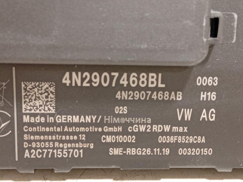 Centralina Gateway 4N2 907 468 BL CENTRALINA COMFORT Audi A6 4GD Avant 2016