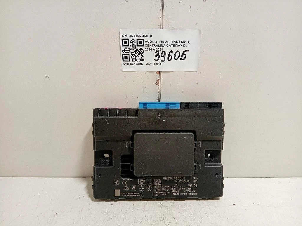Centralina Gateway 4N2 907 468 BL CENTRALINA COMFORT Audi A6 4GD Avant 2016