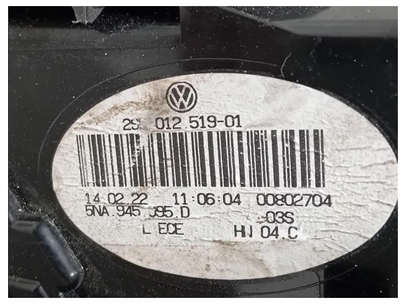 Fanale POST SX 5NA 945 095 D Volkswagen Tiguan I 2011