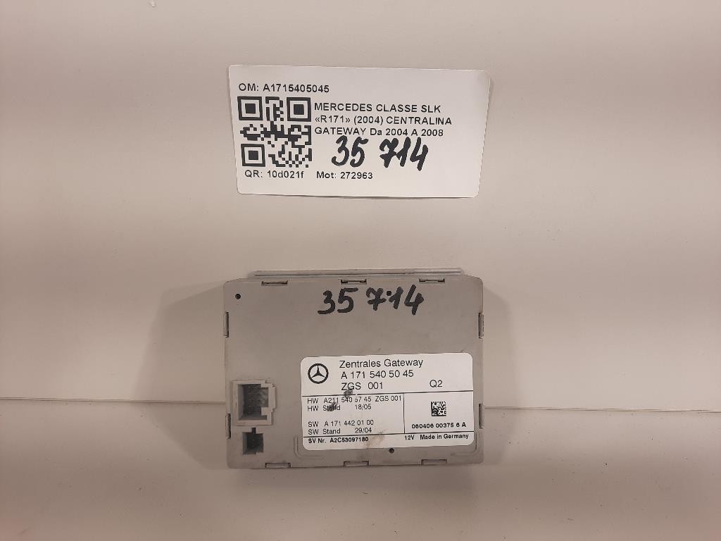 Centralina Gateway A1715405045 Mercedes Classe SLK R171 2004