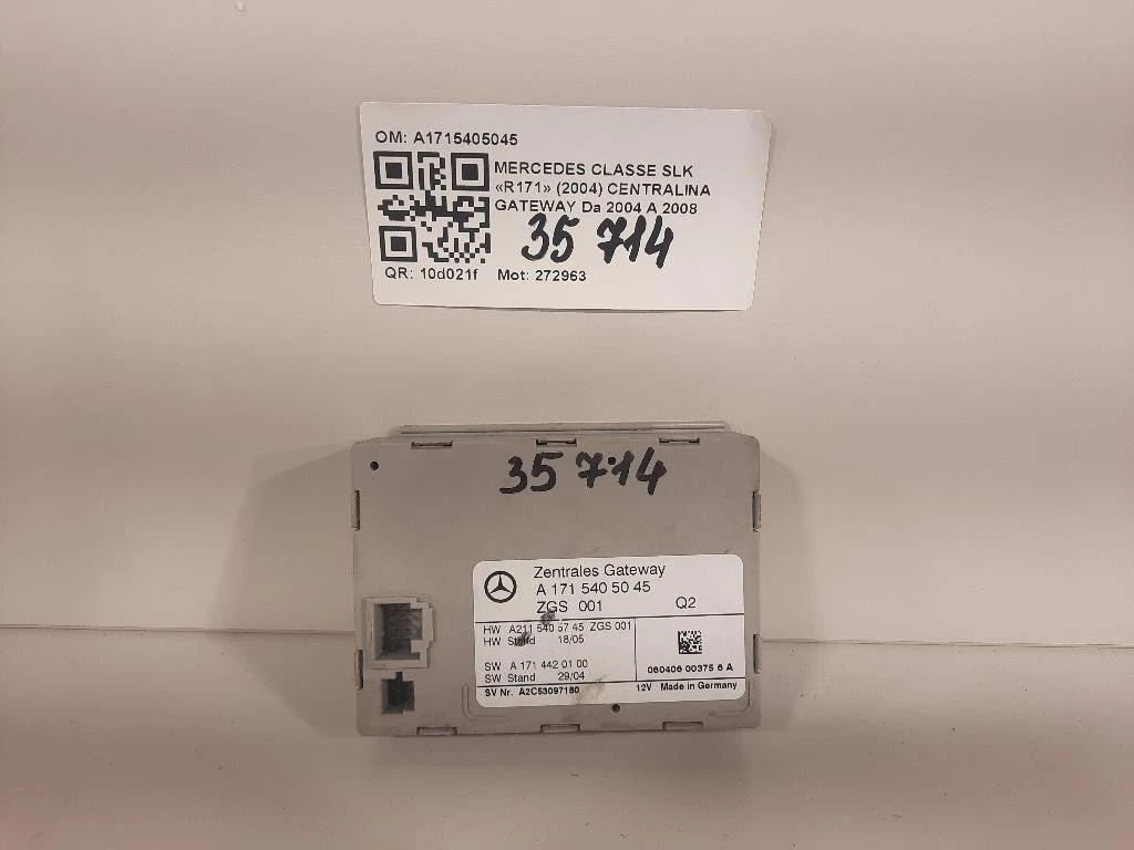 Centralina Gateway A1715405045 Mercedes Classe SLK R171 2004
