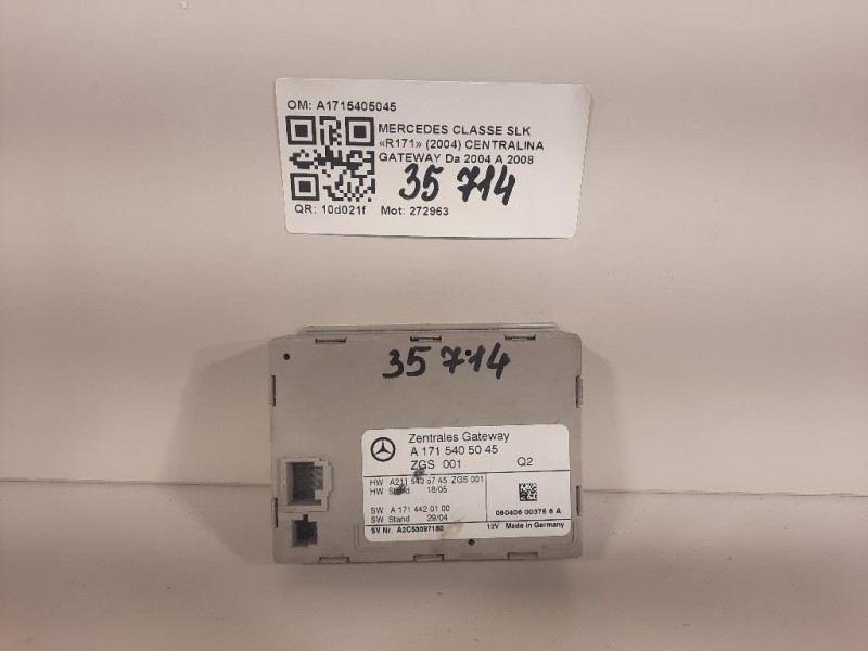 Centralina Gateway A1715405045 Mercedes Classe SLK R171 2004