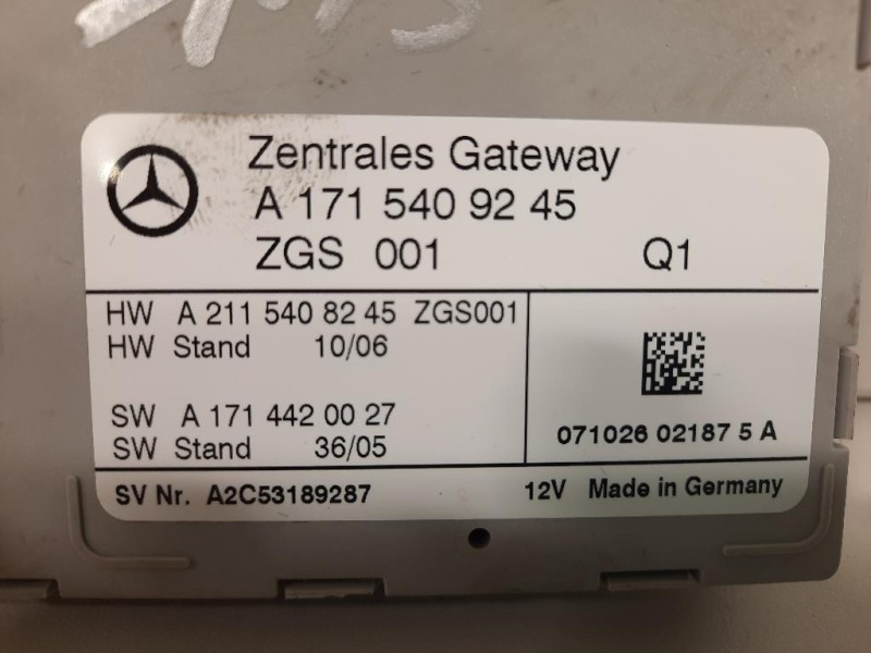 Centralina Gateway A1715405045 Mercedes Classe SLK R171 2004