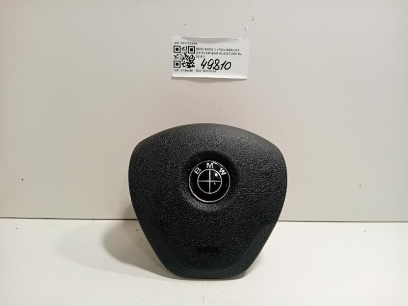 Air-bag Guidatore 6791330-09 Bmw Serie 1 F20 Berlina 2015