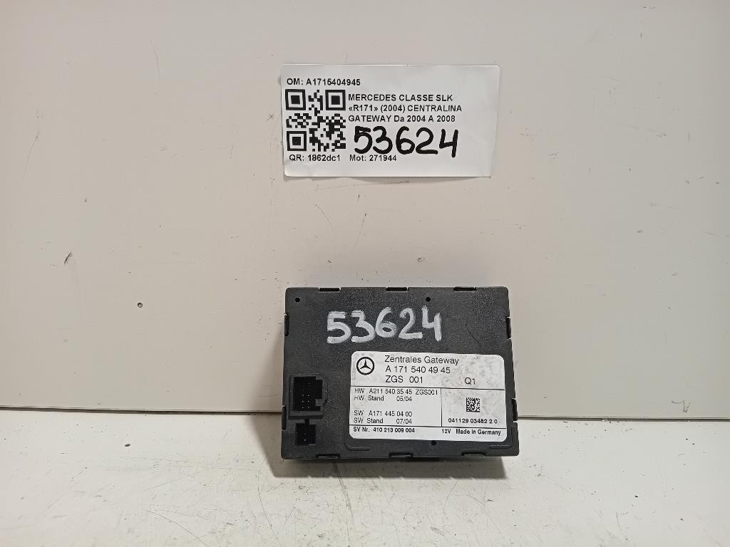 Centralina Gateway A1715404945 Mercedes Classe SLK R171 2004