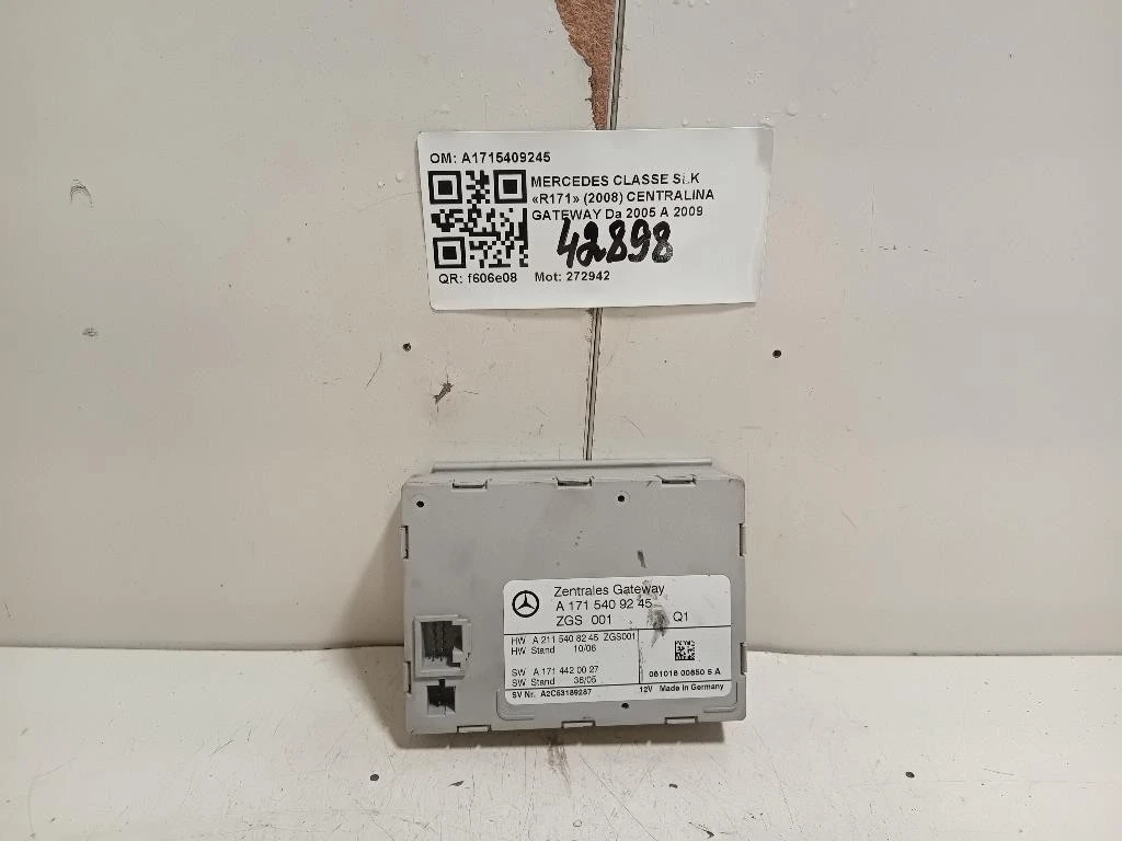 Centralina Gateway A1715409245 Mercedes Classe SLK R171 2008