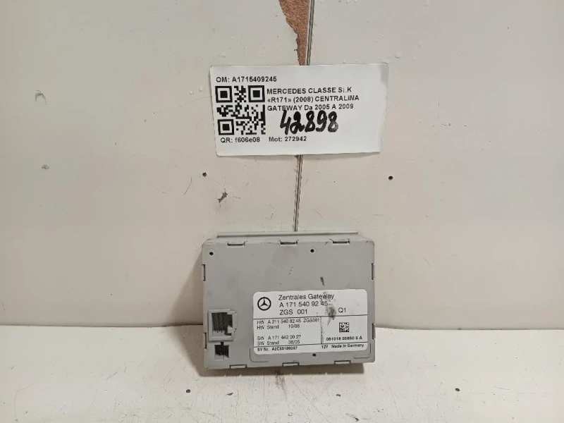 Centralina Gateway A1715409245 Mercedes Classe SLK R171 2008