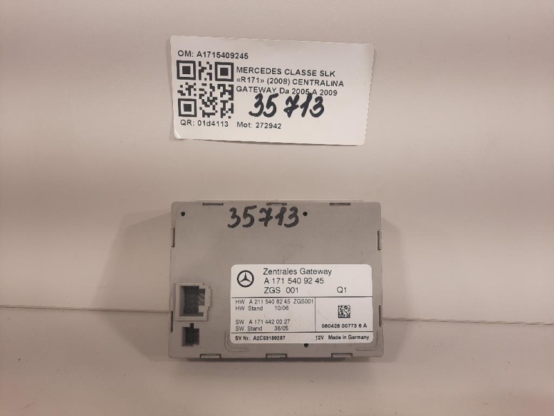 Centralina Gateway A1715409245 Mercedes Classe SLK R171 2008