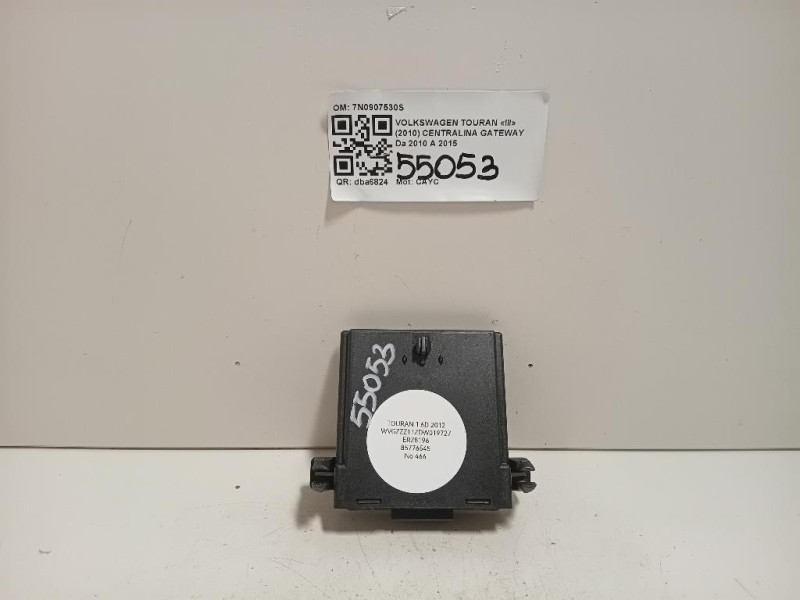 Centralina Gateway 7N0907530S Volkswagen Touran III 2010