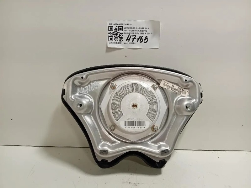 Air-bag Guidatore A17046021989B51 Mercedes Classe SLK R170 1997