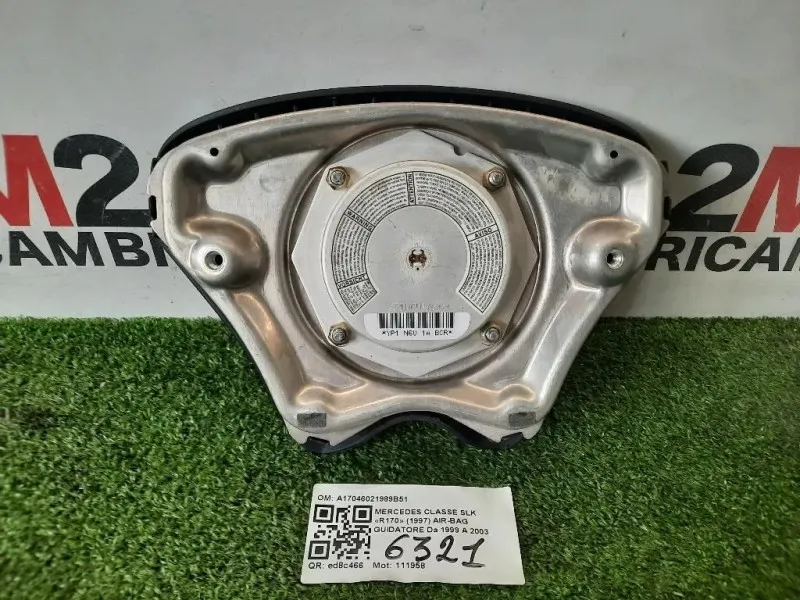 Air-bag Guidatore A17046021989B51 Mercedes Classe SLK R170 1997