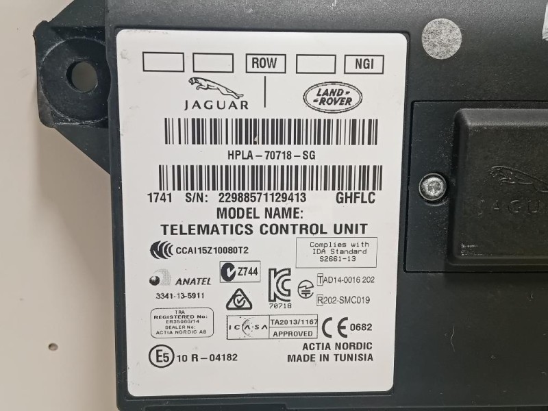 Centralina GPS HPLA-70718-SG Jaguar XF I 2011