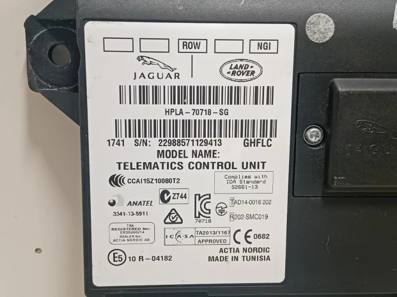 Centralina GPS HPLA-70718-SG Jaguar XF I 2011