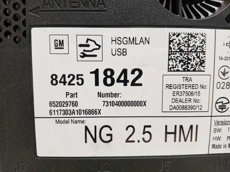 Centralina GPS 84251842 Opel Astra K 2016