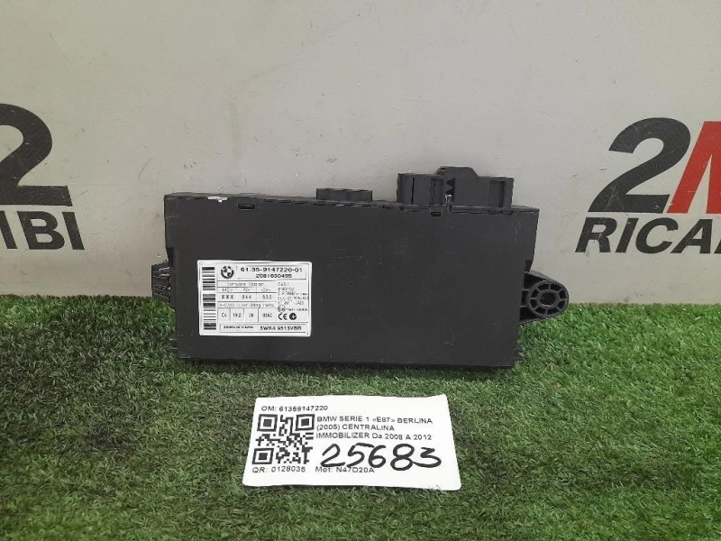 Centralina Immobilizer 61359147220 Bmw Serie 1 E87 Berlina 2005
