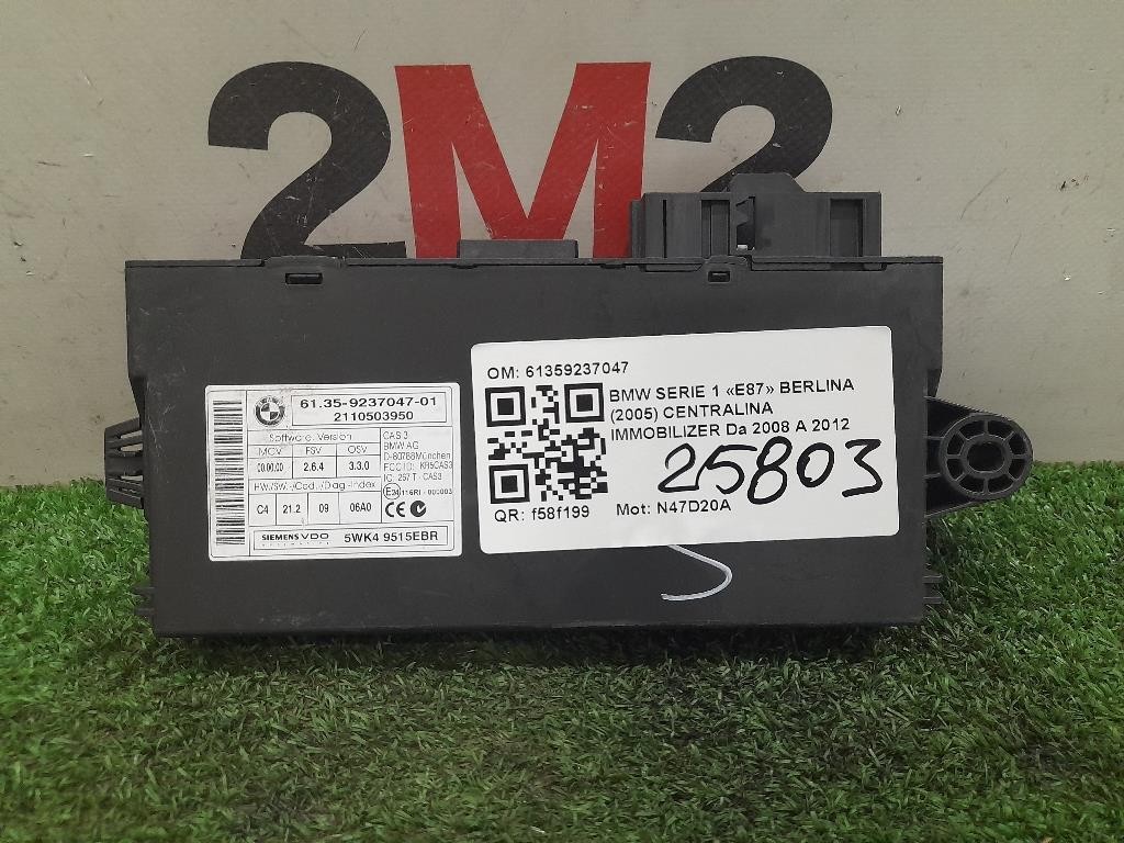 Centralina Immobilizer 61359237047 Bmw Serie 1 E87 Berlina 2005
