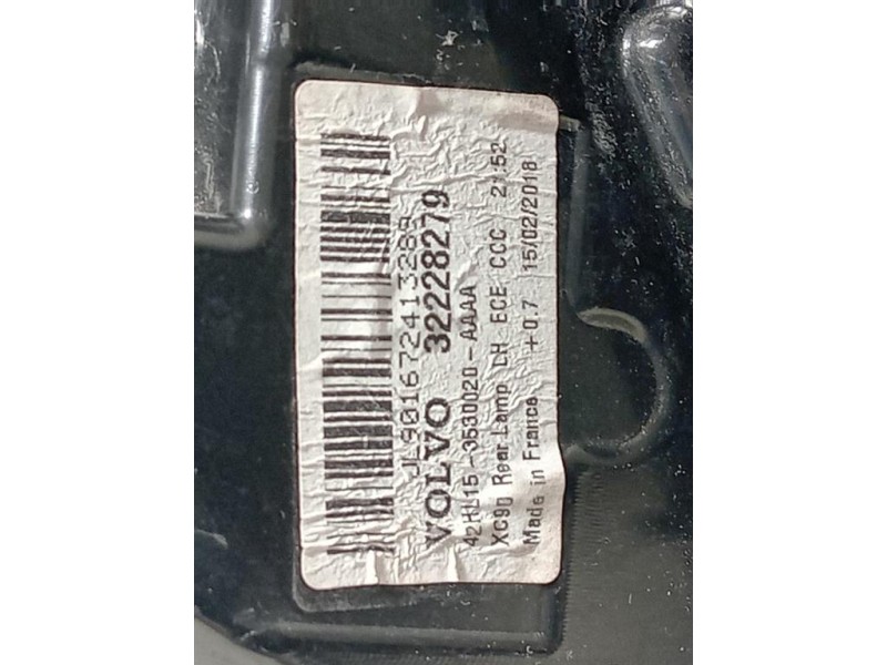 Fanale POST SX 32228279 GUARDARE FOTO CREPA Volvo XC90 II 2015