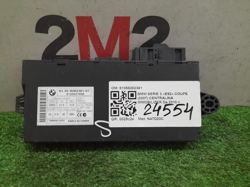 Centralina Immobilizer 61359262361 Bmw Serie 3 E92 Coupe 2007