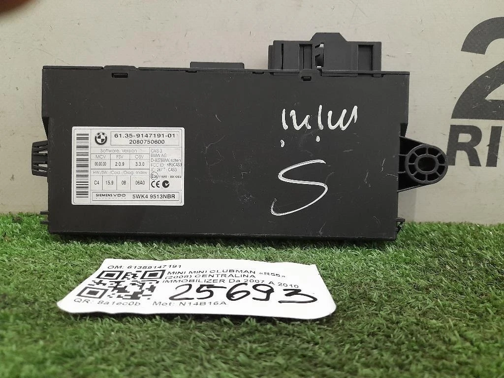 Centralina Immobilizer 61359147191 Mini MINI Clubman R55 2008
