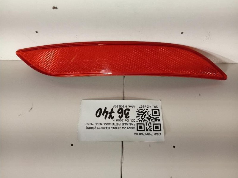 Fanale Retromarcia POST DX 7191768 04 Bmw Z4 E89 Cabrio 2009