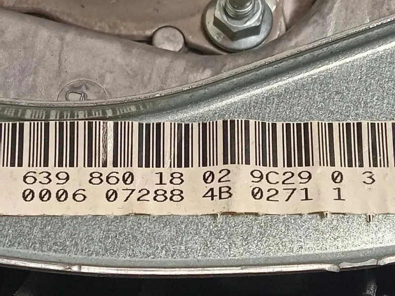 Air-bag Guidatore 306350999132 Mercedes VITO W639 2004